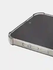Серый чехол для iPhone 15, 14, Pro, Max, Plus, силиконовый, BROSCORP, противоударный, углы, карман