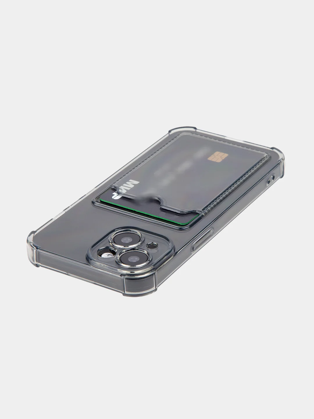Серый чехол для iPhone 15, 14, Pro, Max, Plus, силиконовый, BROSCORP, противоударный, углы, карман