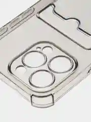 Серый чехол для iPhone 15, 14, Pro, Max, Plus, силиконовый, BROSCORP, противоударный, углы, карман