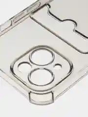 Серый чехол для iPhone 15, 14, Pro, Max, Plus, силиконовый, BROSCORP, противоударный, углы, карман