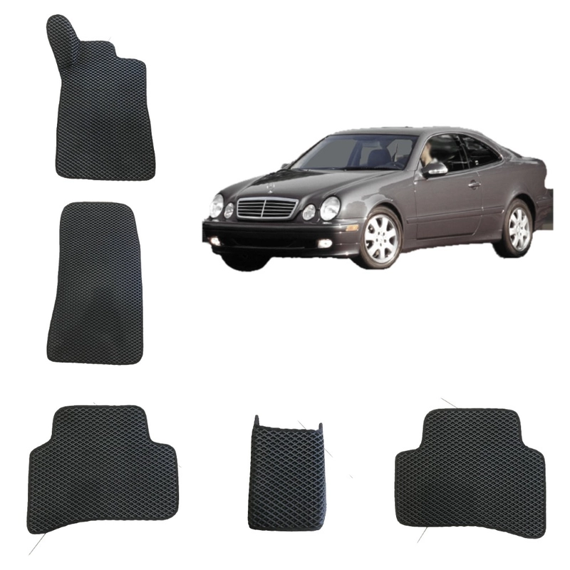 Автомобильные 3D-коврики EVA для Mercedes-Benz CLK W208 1 поколение/Мерседес ЦЛК (W208) 1)