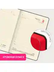 Ежедневник датированный 2025 Brauberg, планер планинг записная книжка А5, под кожу