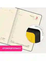 Ежедневник датированный 2025 Brauberg, планер планинг записная книжка А5, под кожу