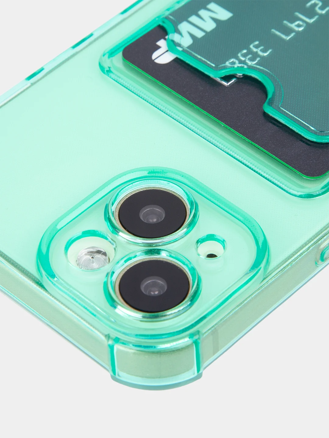 Зеленый чехол для iPhone 15, 14, Pro, Max, Plus, силиконовый, BROSCORP, противоударный, углы, карман