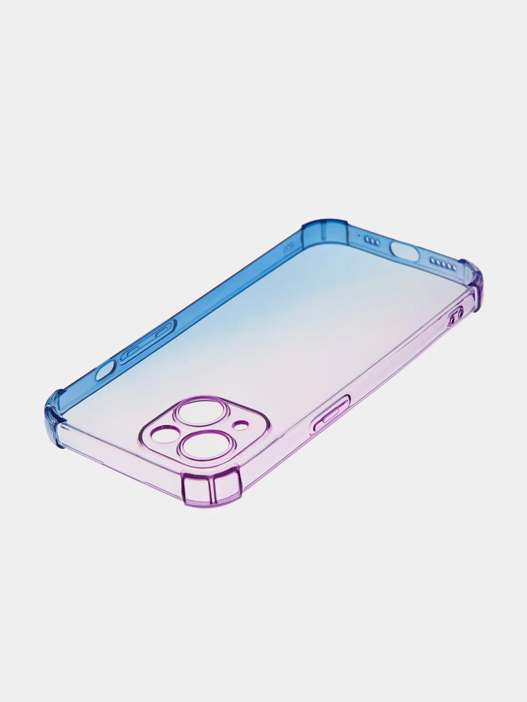 Фиолетовый чехол для iPhone 15, 14, Pro, Max, Plus, силиконовый, BROSCORP, противоударный, углы, карман