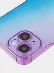 Фиолетовый чехол для iPhone 15, 14, Pro, Max, Plus, силиконовый, BROSCORP, противоударный, углы, карман