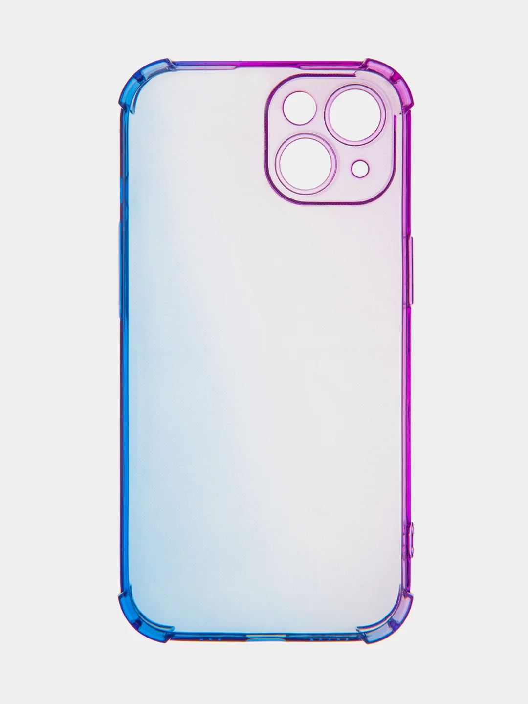 Фиолетовый чехол для iPhone 15, 14, Pro, Max, Plus, силиконовый, BROSCORP, противоударный, углы, карман