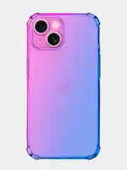 Фиолетовый чехол для iPhone 15, 14, Pro, Max, Plus, силиконовый, BROSCORP, противоударный, углы, карман