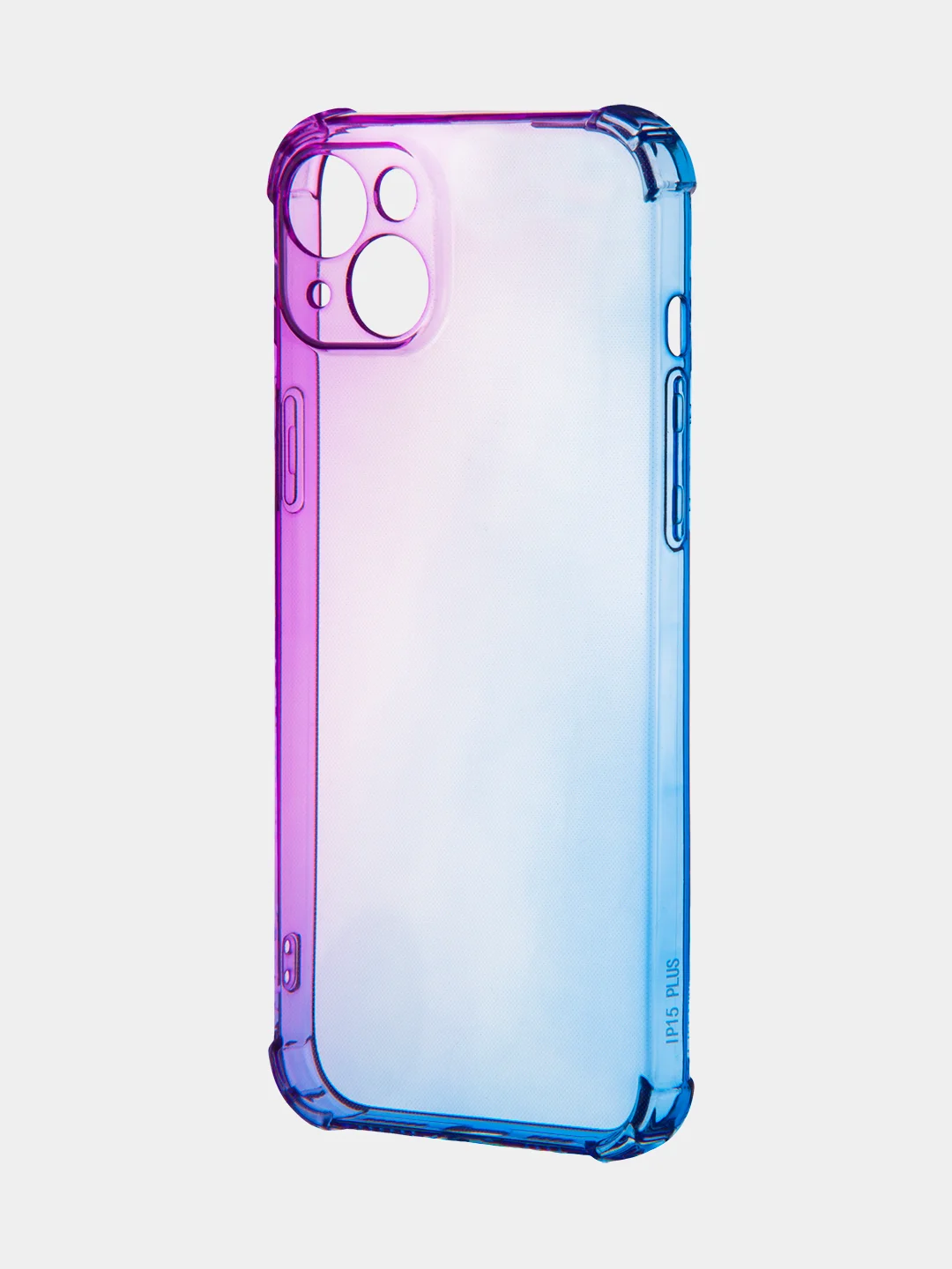 Фиолетовый чехол для iPhone 15, 14, Pro, Max, Plus, силиконовый, BROSCORP, противоударный, углы, карман