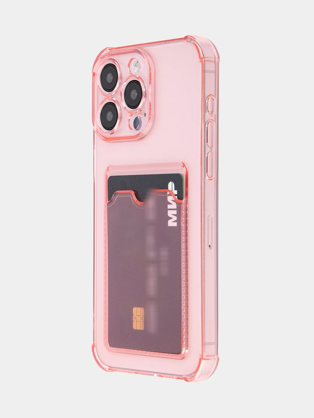 Красный чехол для iPhone 15, 14, Pro, Max, Plus, силиконовый, BROSCORP, противоударный, углы, карман