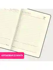 Ежедневник недатированный МАЛЫЙ 100х150мм А6 BRAUBERG Status, под кожу, 160л, синий,113368