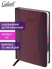 Ежедневник датированный 2025 Galant, планер, планинг, записная книжка А5, под кожу