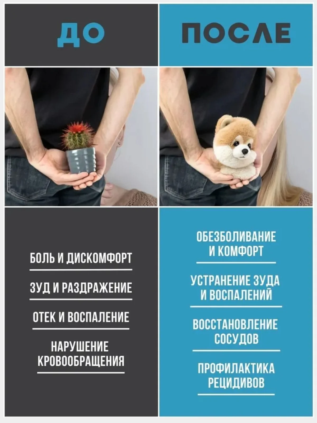 Крем при геморрое, средство от анальных трещин, зуда, проктита - 50 мл