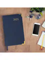 Ежедневник датированный 2025 Brauberg, планер планинг записная книжка А5, под кожу