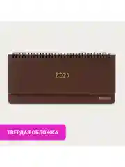 Ежедневник датированный 2025 Brauberg, планинг, планер настольный, 305х140 мм, под кожу