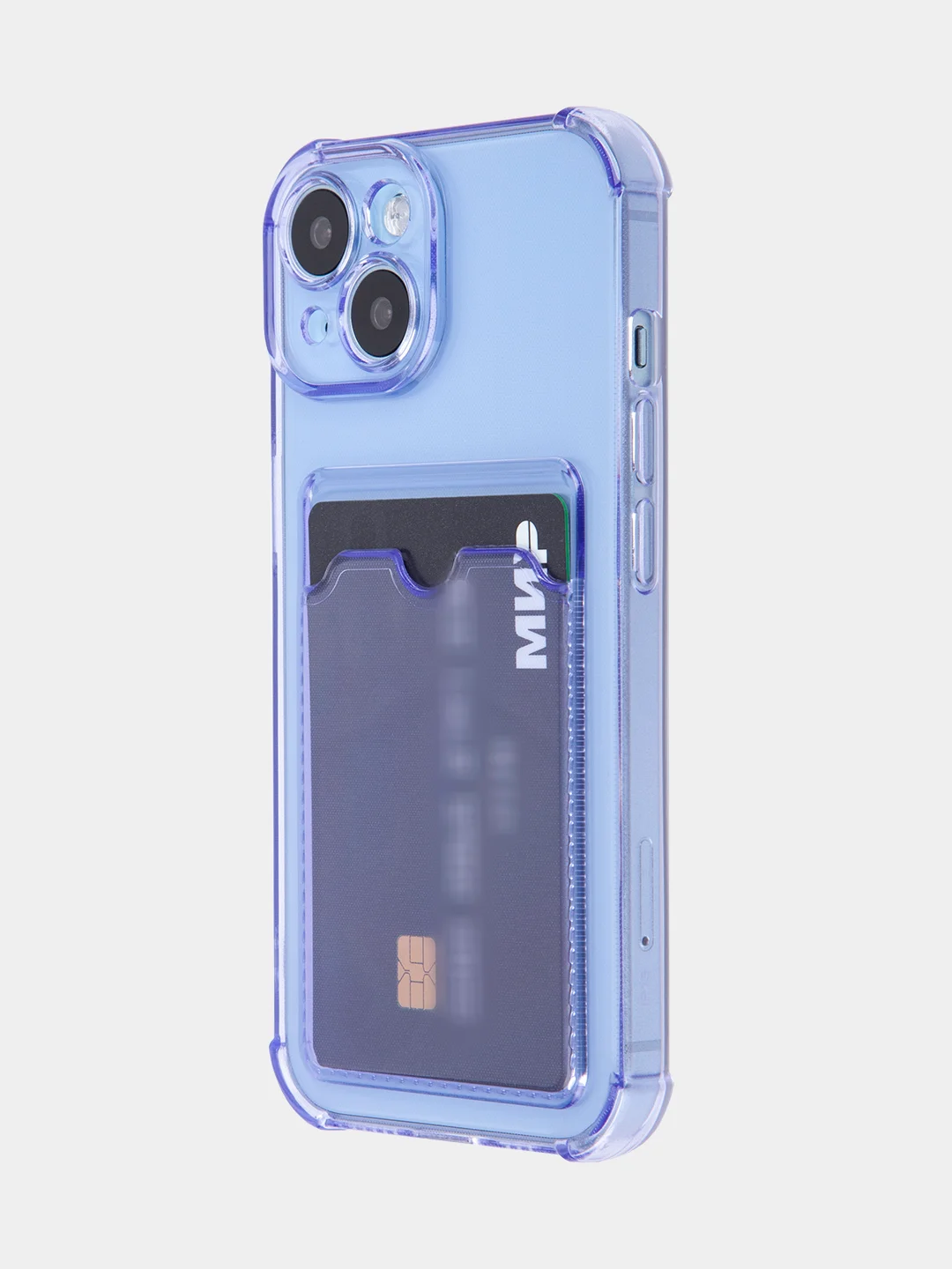 Аметистовый чехол для iPhone 15, 14, Pro, Max, Plus, силиконовый, BROSCORP, противоударный, углы, карман