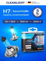 Комплект ламп Clearlight H7 12V 55W XenonVision 2 шт