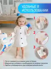 Подгузники-трусики Ekitto, 6 размер XXL, для детей от 15-20 кг, японские памперсы, 34 шт