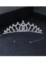 Бежевый диадема, Корона со стразами на голову, корона для девочки