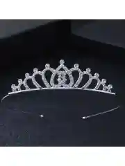 Серый диадема, Корона со стразами на голову, корона для девочки