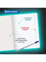 Тетрадь для школы 18 листов набор 20 штук, линия, ассорти 5 видов, Brauberg, 106729
