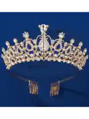 Сиреневый диадема, Корона со стразами на голову, корона для девочки