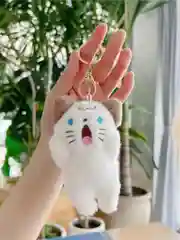 Мягкая игрушка - брелок, подвеска кошка, зайчик, котёнок на сумку, рюкзак, портфель