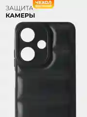 Черный чехол Infinix Hot 30i (Инфиникс Хот 30и) противоударный выпуклый