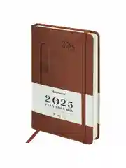 Ежедневник датированный 2025 Brauberg, планер планинг записная книжка А5, под кожу