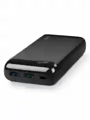 Черный внешний аккумулятор TTEC PowerSlim LCD, 20000 mAh