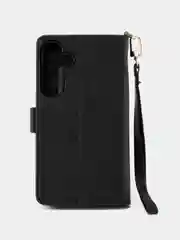 Черный чехол-книжка Samsung Galaxy S25+ (Plus) кошелек с магнитом (Самсунг Галакси С25 Плюс)