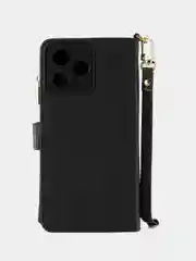 Черный чехол-книжка Realme C53 кошелек с магнитом (Реалми С53)