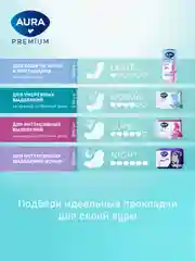 Прокладки женские AURA PREMIUM гигиенические NORMAL 60 шт (10 шт х 6)