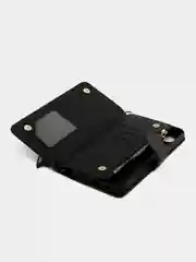Черный чехол-книжка Tecno Spark Go 1 / Go 2025  / Pop 9 кошелек с магнитом (Техно Спарк Го)