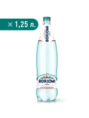 Вода  "Borjomi" минеральная, природная, лечебно столовая газированная 1.25 ПЭТ