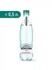 Вода "Borjomi" минеральная, природная, лечебно столовая, газированная  0.5 ПЭТ
