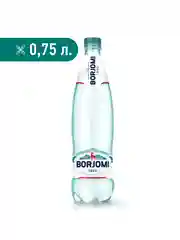 Вода "Borjomi" минеральная, природная, лечебно столовая, газированная  0.75 ПЭТ