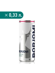 Вода "Borjomi" минеральная, природная, лечебно столовая, газированная  0.33 ж.б