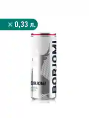 Вода "Borjomi" минеральная, природная, лечебно столовая, газированная  0.33 ж.б