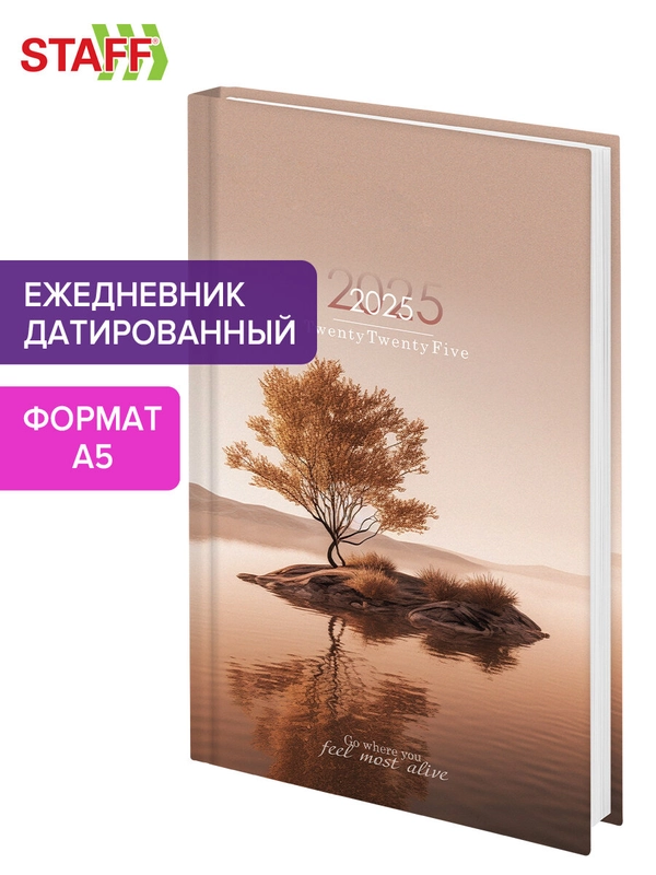 Ежедневник датированный 2025 Staff, 116036, планер, планинг, записная книжка А5 145х215 мм