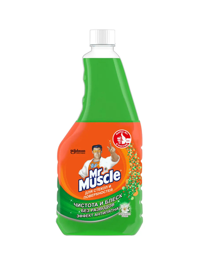 Средство для стекол и поверхностей Mr. Muscle "Утренняя роса", 530 мл