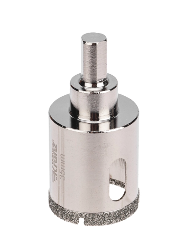 Коронка алмазная 35мм по керамограниту с центровочным сверлом KRANZ ...