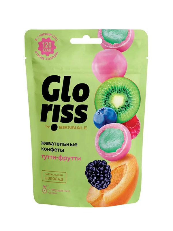 Жевательные конфеты Gloriss Jefrutto, в шоколаде, с различными вкусами
