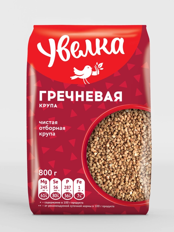 Крупа гречневая Увелка, ядрица, быстроразваривающаяся, экстра, 800 г ...