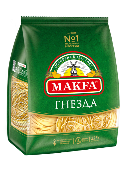 Макаронные изделия гнезда MAKFA "Тальятелле", 225 г