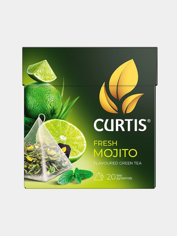 Чай в пирамидках Curtis "Fresh Mojito", зеленый, 20 штук купить по цене ...
