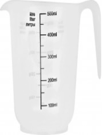 Кружка мерная 0,5л пластм. 125*95*120мм