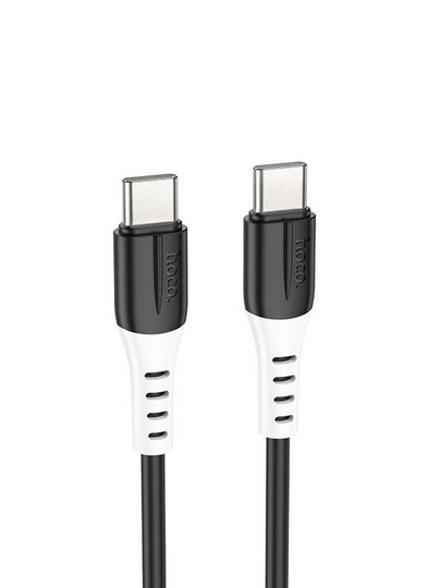 Кабель type c type c hoco x82 60W для iPhone и Android, быстрая зарядка, силикон, 1 м