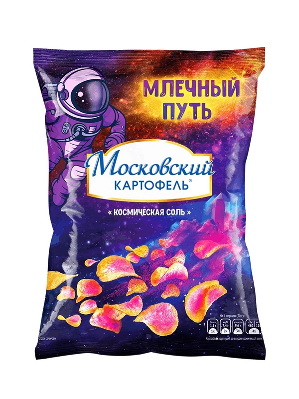 Чипсы картофельные Московский картофель, со вкусом космической соли, 120 г купить по цене 107 ₽ в интернет-магазине Магнит Маркет (арт. 12331412)