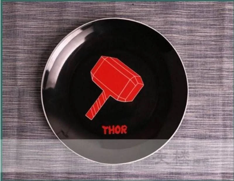 Коричневый тарелка "Супер герой" Marvel, Disney